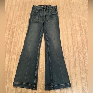 American Eagle Next Level Stretch Super Hi-Rise Flare Jean